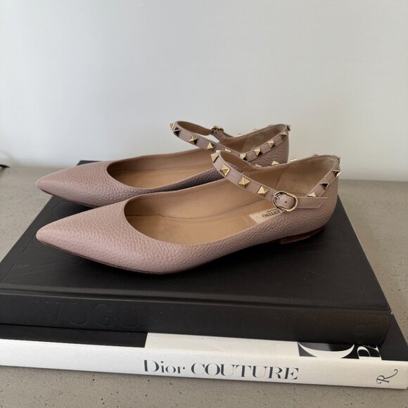 Valentino Garavani Rockstud Mary Jane Flats - Picture 5 of 11